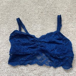 Brand new baby blue pink Lacey bralette in a medium